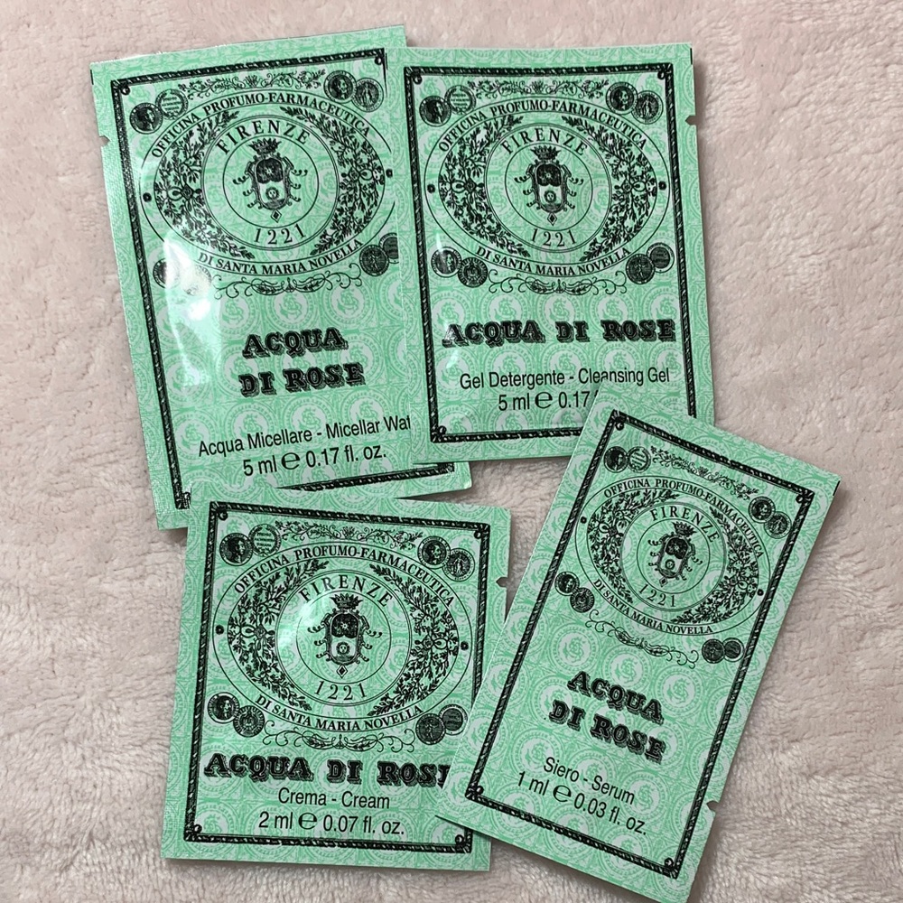 Santa Maria Novella ACQUA DI ROSE Cream, Cleansing Gel, Micellar Water, Serum
